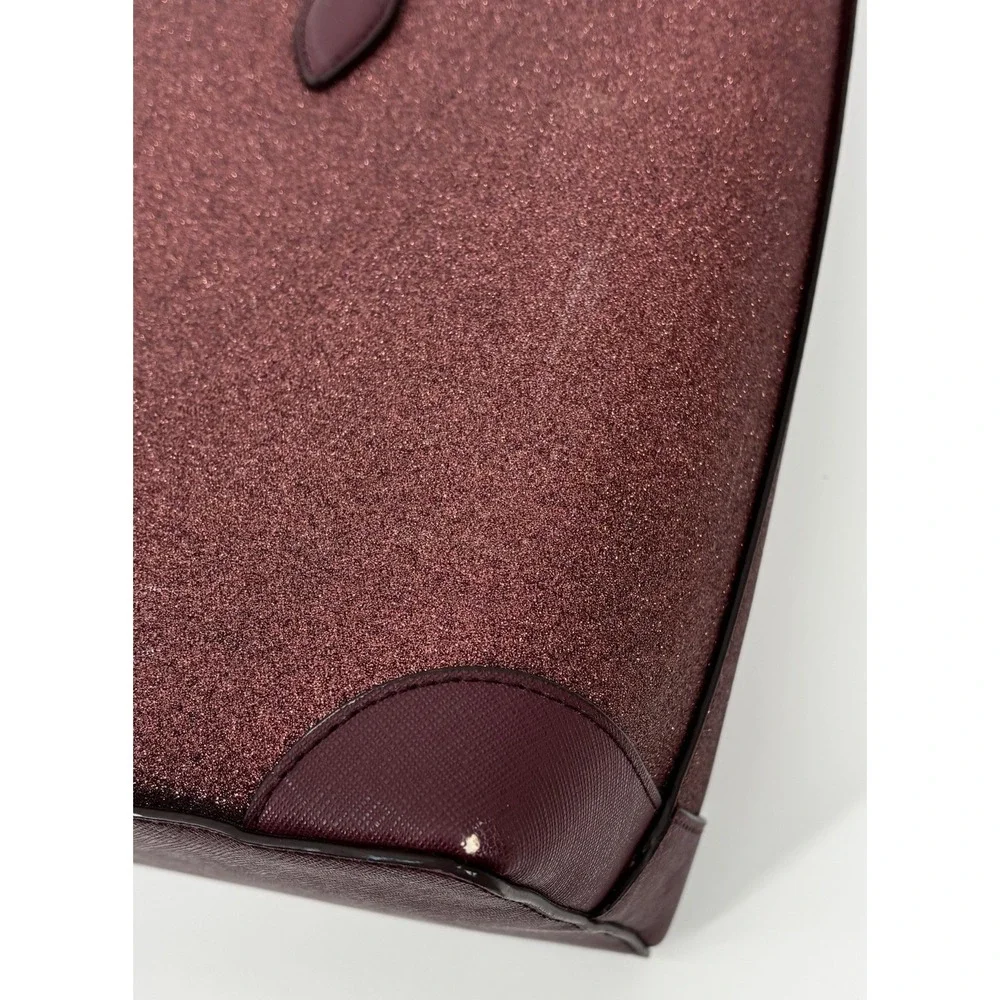 Kate Spade Shimmy Tote Deep Nova Glitter Large Shoulder‎ Bag